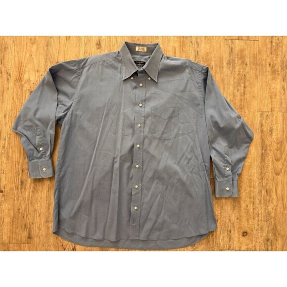 Vintage Gitman Bros Shirt Men’s 33 Blue Oxford Button Down Collar Cotton TTX PP - Picture 7 of 13